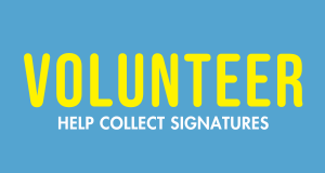 Volunteer to collect signatures